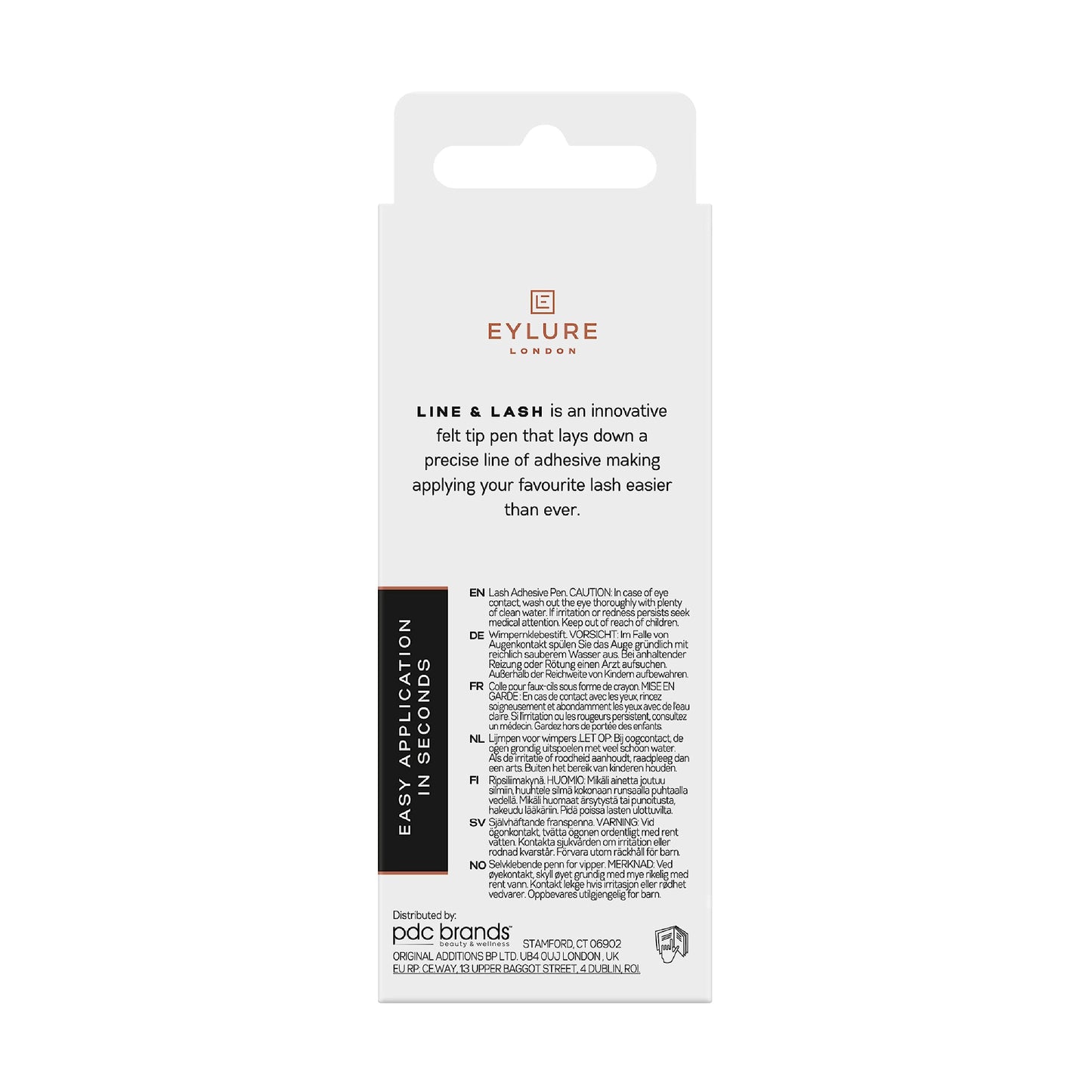 Eylure Line & Lash Felt Tip Adhesive Pen for False Eyelashes, Clear, 0.7 ml