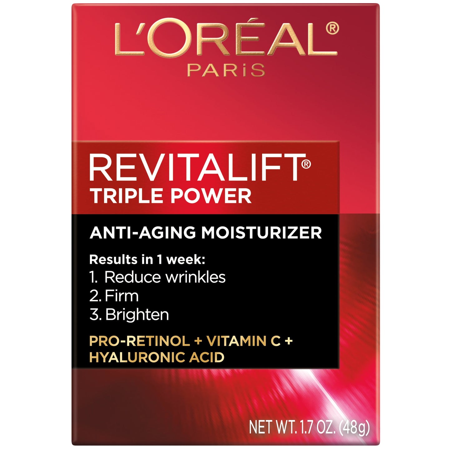 L'Oreal Paris Revitalift Triple Power Face Moisturizer, 1.7 oz