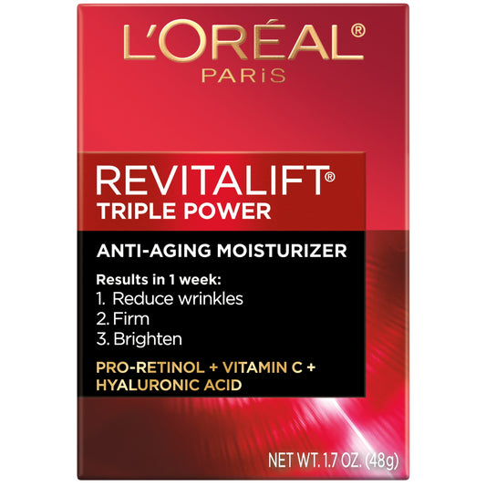 L'Oreal Paris Revitalift Triple Power Face Moisturizer, 1.7 oz