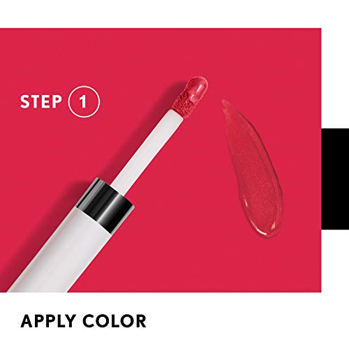 Covergirl Outlast All-Day Custom Reds Lipcolor, 800 Light Pale: Moisturizing Topcoat .06 Oz., All-Day Colorcoat .07 Fl Oz.
