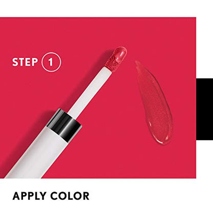 Covergirl Outlast All-Day Custom Reds Lipcolor, 800 Light Pale: Moisturizing Topcoat .06 Oz., All-Day Colorcoat .07 Fl Oz.