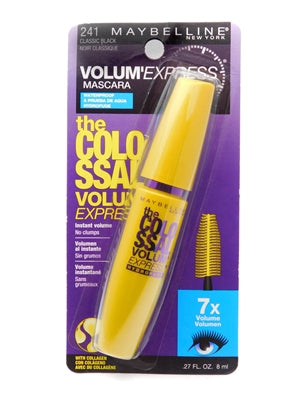 Maybelline The Colossal Volum' Express Mascara 241 Classic Black .31 Fl Oz. With Collagen