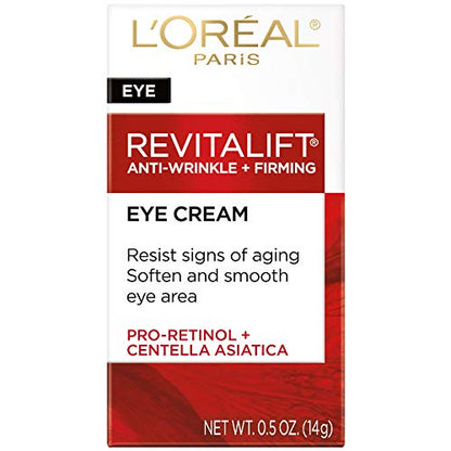 L'Oreal Paris Revitalift Anti-Wrinkle +Firming Eye Cream Moisturizer .5 Oz.