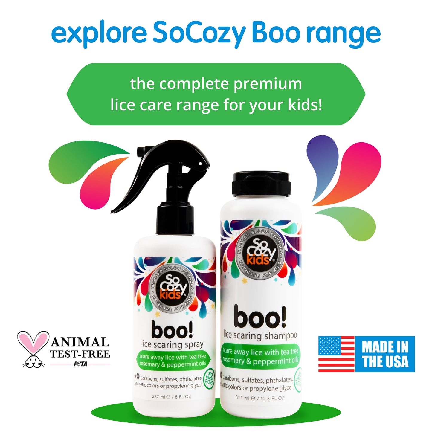 So Cozy Kids Boo! Lice Scaring Shampoo 10.5 Oz