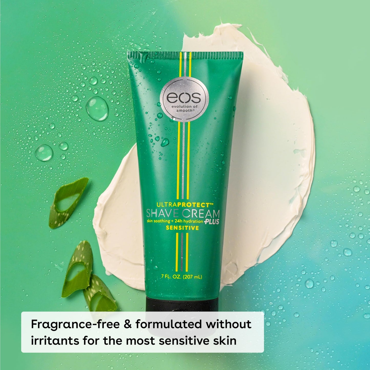 eos UltraProtect SHAVE CREAM Skin Soothing + 24hr Hydration, Sensitive  7 fl oz