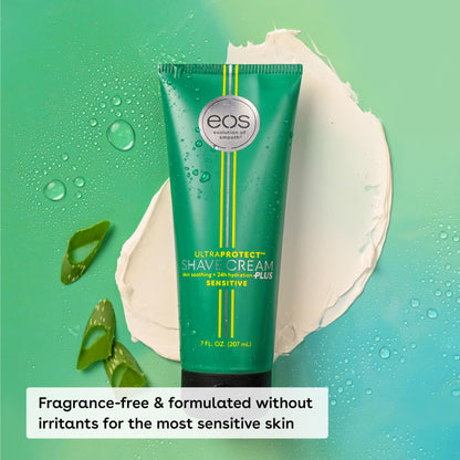 eos UltraProtect SHAVE CREAM Skin Soothing + 24hr Hydration, Sensitive  7 fl oz