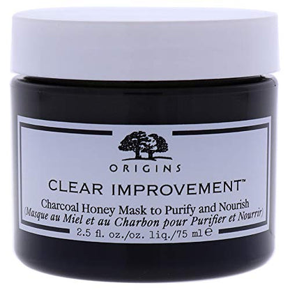 Origins Clear Improvement Charcoal Honey Mask To Purify & Nourish, 2.5 Fl Oz