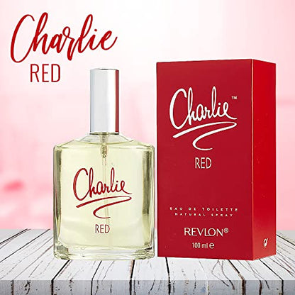 REVLON Charlie Eau De Toilette Spray for Women, Red, 3.4 Ounce