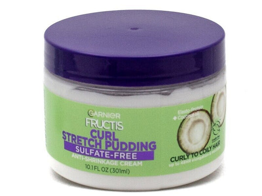 Garnier Fructis CURL STRETCH PUDDING Anti-Shrinkage Cream 10.1 fl oz