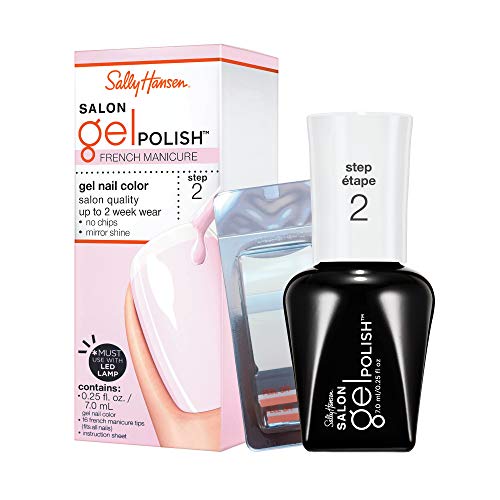Sally Hansen SALON GEL POLISH 110 French Manicure  .25 fl oz,  Must use with LED Lamp (sold separately)