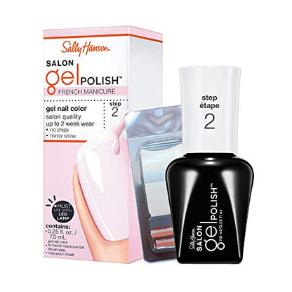 Sally Hansen SALON GEL POLISH 110 French Manicure  .25 fl oz,  Must use with LED Lamp (sold separately)