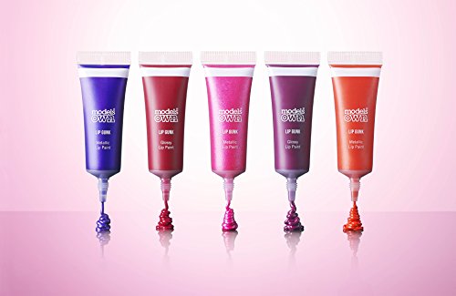 Models Own Lip Gunk Lip Paint Kit:  Metallic, Liven Up 05;  1 Lip paint, 1 Lip brush, 1 Mixing tray, 1 Case