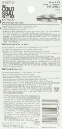 Maybelline The Colossal Volum' Express Mascara 240 Glam Black .31 Fl Oz.