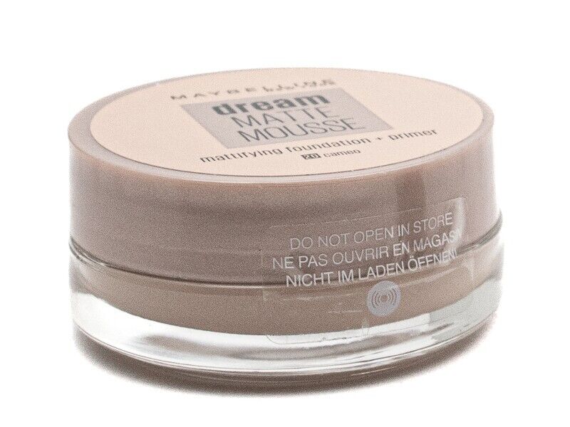 Maybelline DREAM MATTE MOUSSE Mattifying Foundation + Primer, 20 Cameo  18ml