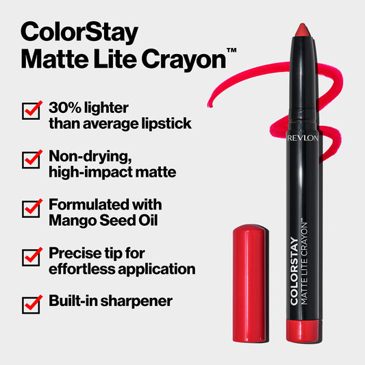 Revlon COLORSTAY Matte Finish Crayon, 001 Tread Lightly .049oz