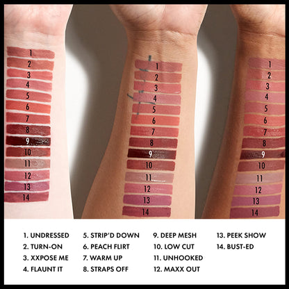 NYX Professional Makeup Lip Lingerie XXL Smooth Matte Liquid Lipstick, 16hr Longwear, Peach Flirt, 0.13 fl oz