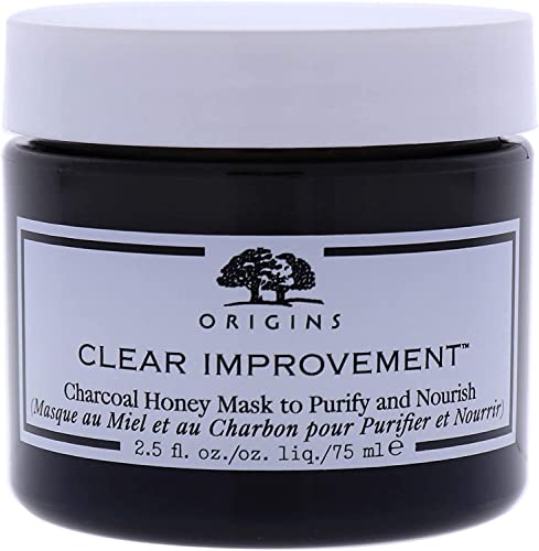Origins Clear Improvement Charcoal Honey Mask To Purify & Nourish, 2.5 Fl Oz