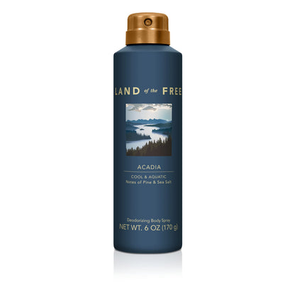 Land of the Free Acadia Body Spray, 6 FL OZ, Pack of 1