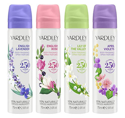 Yardley London for Women Deodorant Body Spray English Rose 2.6 Oz