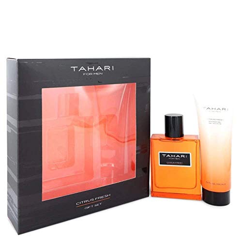 TAHARI for Men CITRUS FRESH Gift Set; Eau de Toilette  3.4 fl oz, Shower Gel 3.4 fl oz