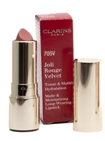 Clarins JOLI ROUGE VELVET Matte & Moisturizing Long Wearing Lipstick, 705v Soft Berry  .1oz