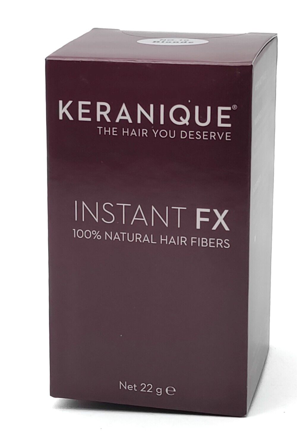 Keranique INSTANT FX 100% Natural Hair Fibers #10 Blonde .77oz