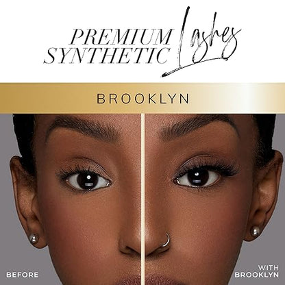 Lilly Lashes BROOKLYN Premium Synthetic Mink Lashes, One Pair
