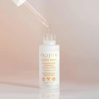 Pacifica Clean Shot Mushrooms and Caffeine 7 Percent Serum 0.80 oz