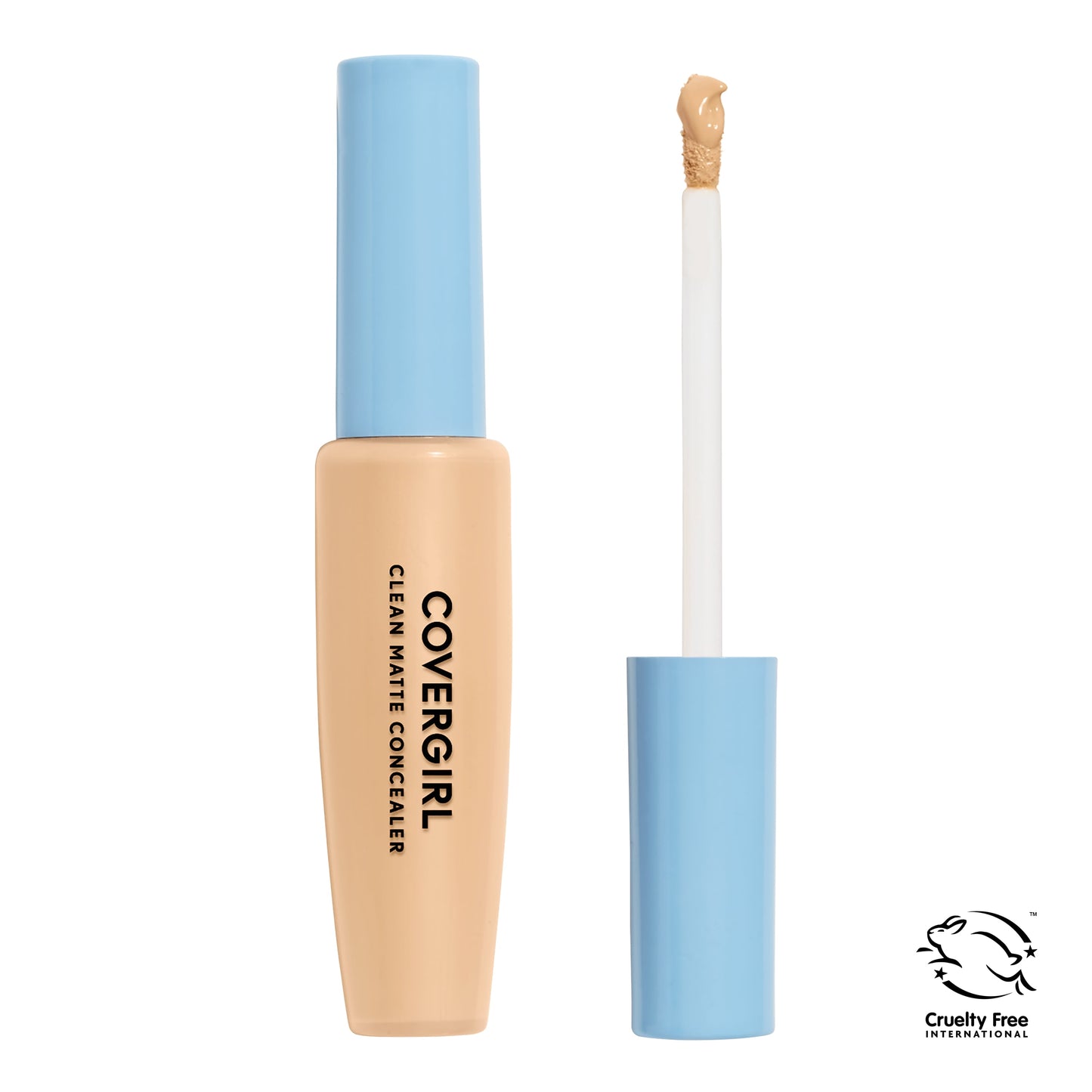 COVERGIRL Clean Matte Concealer, 310 Medium/Deep, 0.32 oz, Concealer Makeup, Concealer for Dark Circles, Full Coverage Concealer, Skin-Brightening Pigments, Lightweight