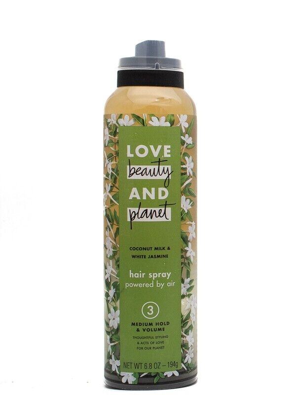 Love Beauty and Planet Coconut Milk and White Almond HAIR SPRAY, Med Hold 6.8oz