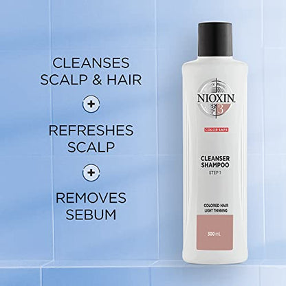 Nioxin Cleanser 3, Normal to Thin Looking Hair  10 fl oz