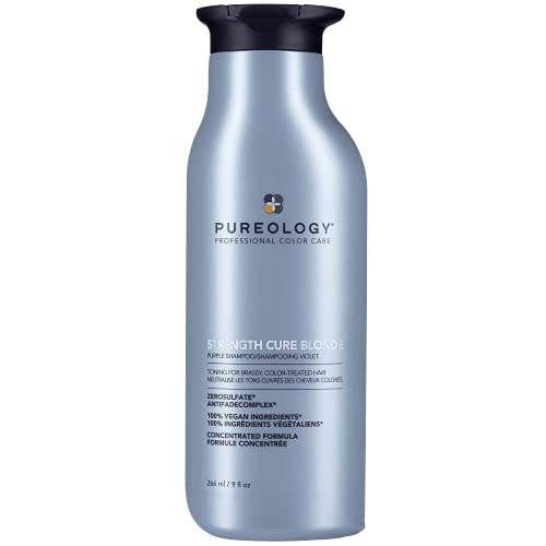 Pureology STRENGTH PURE BLONDE Purple Shampoo Toning For Brassy, Color-Treated Hair  9 fl oz