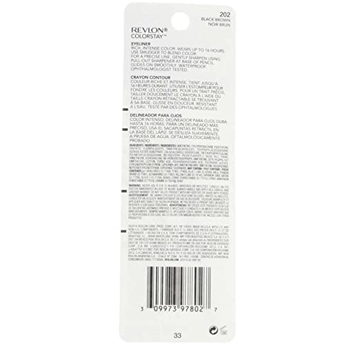 Revlon/Colorstay Eye Liner Black Brown 0.01 Oz .28 Ml