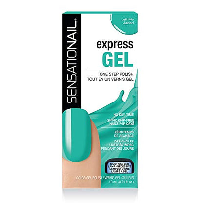 SensatioNail EXPRESS GEL One Step Polish, No Dry Time, Must Use LED Lamp, Left Me Jaded   .33 fl oz