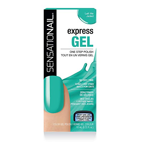 SensatioNail EXPRESS GEL One Step Polish, No Dry Time, Must Use LED Lamp, Left Me Jaded   .33 fl oz