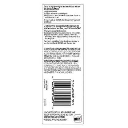 Covergirl Outlast All-Day Custom Reds Lipcolor, 800 Light Pale: Moisturizing Topcoat .06 Oz., All-Day Colorcoat .07 Fl Oz.