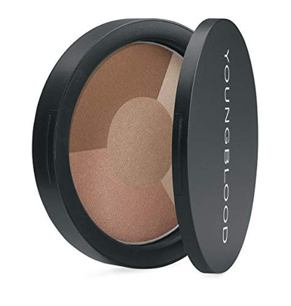 Youngblood Clean Luxury Cosmetics Mineral Radiance Bronzer | Bronzer Powder Blush Palette Highlighter Shimmer Glow Mineral Tanning Natural Illuminating Radiance | Cruelty Free, Vegan