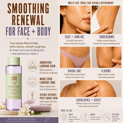 Pixi Beauty, Skintreats, Retinol Tonic, Advanced Youth Preserving Toner, 8.5 fl oz (250 ml)