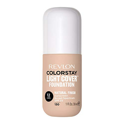 Revlon COLORSTAY Light Cover Foundation, 130 Porcelain  1 fl oz