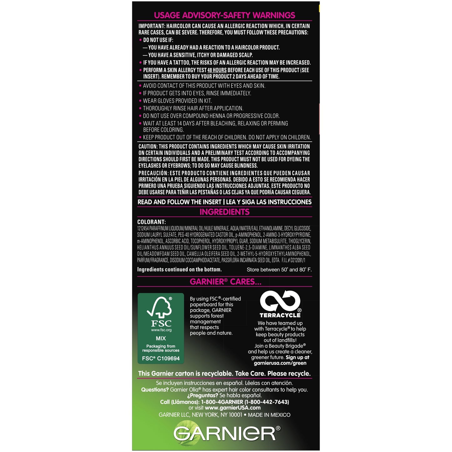 Garnier Olia Oil Powered Permanent Hair Color, 8.22 Medium Rose Gold