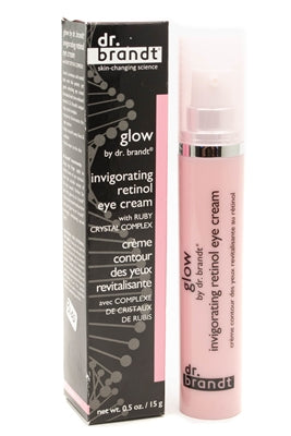 Dr Brandt GLOW Invigorating Retinol Eye Cream with Crystal Complex  .5oz 1.oz