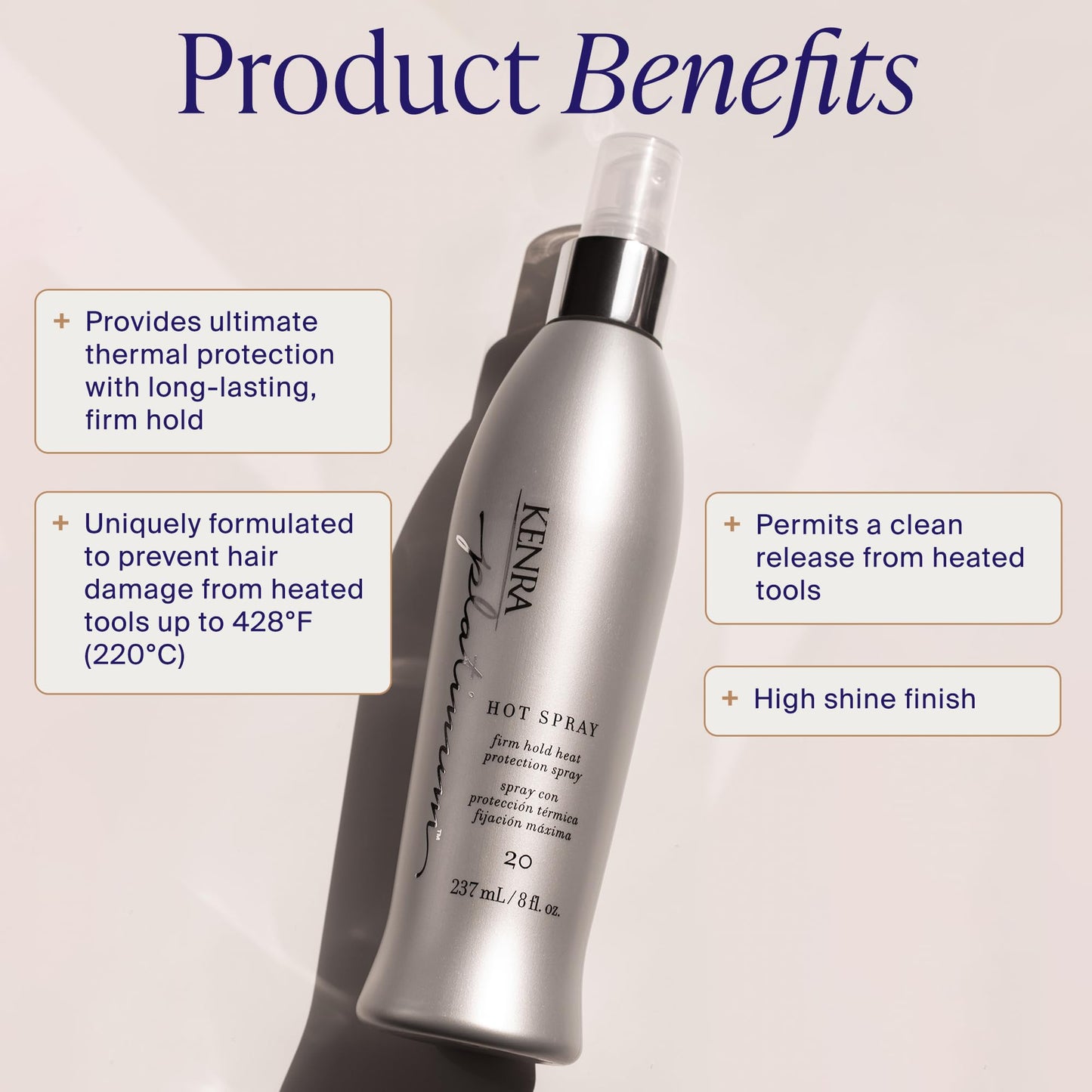 Kenra Professional Platinum Hot Hair Spray 20, 8 Oz