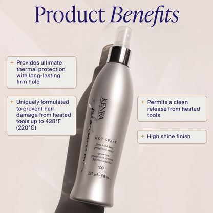 Kenra Professional Platinum Hot Hair Spray 20, 8 Oz