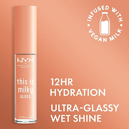 NYX This is Milky Gloss, Milk & Hunny .13 fl oz