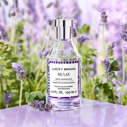 Lucky Brand RE/LAX Serene Lavender Fields Eau de Toilette 3.4 Oz