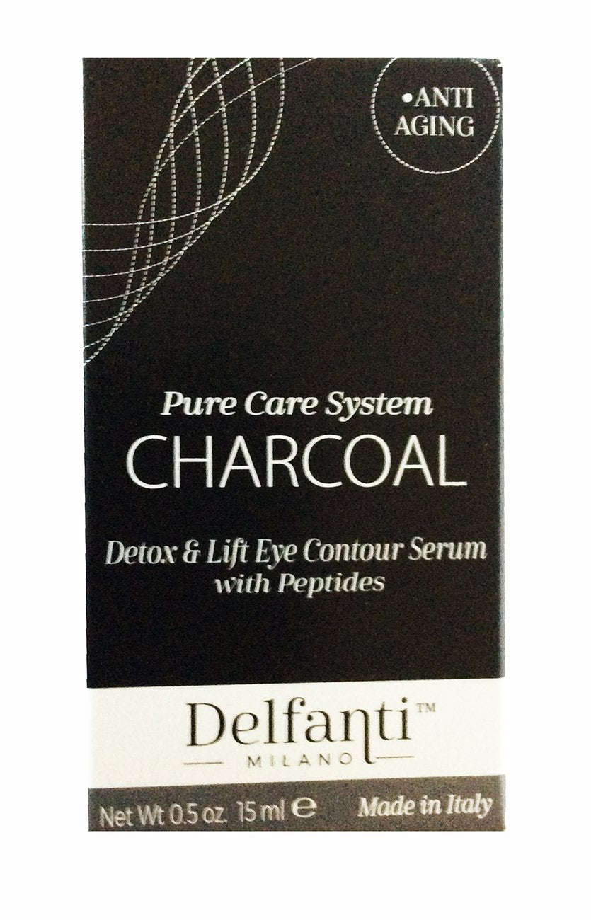 Delfanti CHARCOAL Detox & Lift Eye  Contour Serum with Peptides  .5 fl oz
