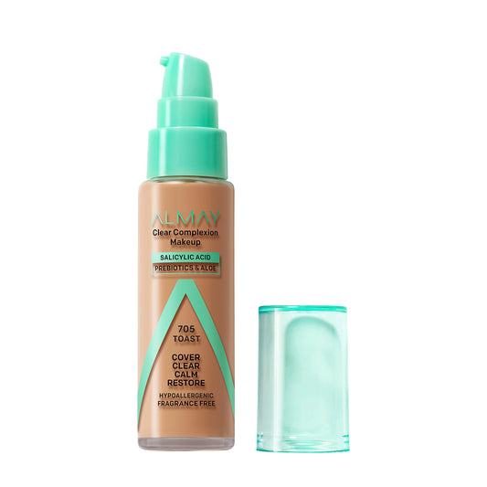 Almay CLEAN COMPLEXION Makeup,  705 Toast  1 fl oz