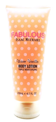 Isaac Mizrahi FABULOUS Warm Vanilla Triple Moisturizing Body Lotion 6.7 Fl
