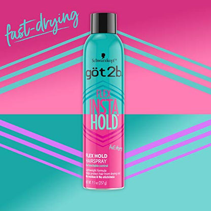 Schwarzkopf got 2b FLEX INSTA HOLD Hairspray  9.1oz