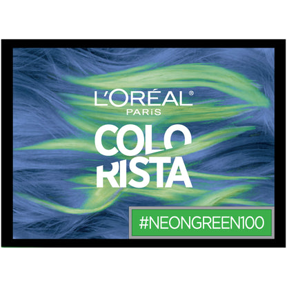L'Oreal Paris Colorista Hair Makeup 1-Day Hair Color, 100 Neon Green (for blondes), 1 fl. oz.